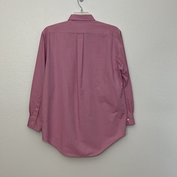 Lands’ End Direct Merchant’s Men’s Rose/Pink Dress Shirt 16-33 - Picture 9 of 10